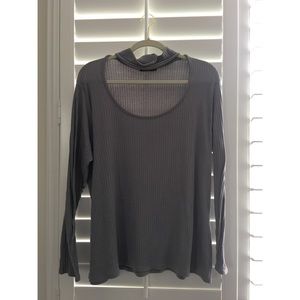 Dusty Purple Choker Sweater